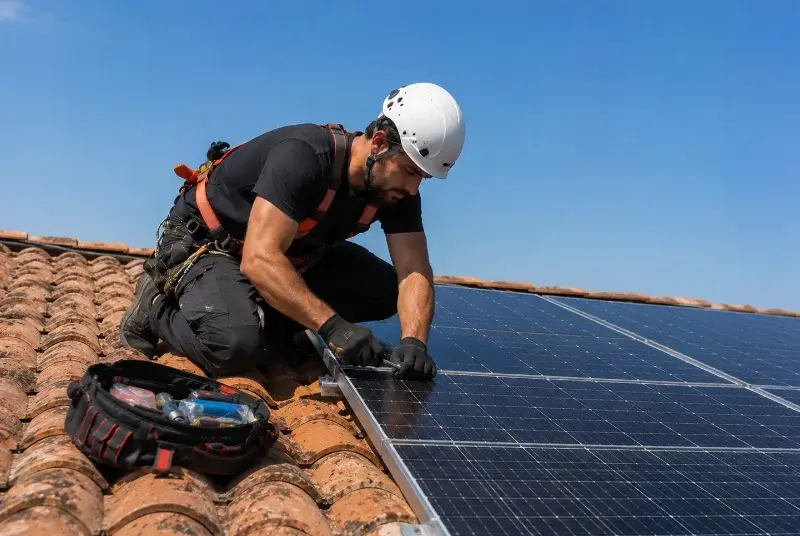 Maintenance et monitoring de panneaux solaires à Montaner